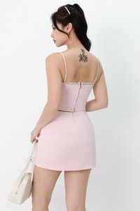 DEFECT | Bernice Bustier Corset Top in Pastel Pink in L
