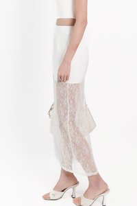 Lexi Lace Cheongsam Co-ord Skirt in White