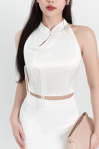 DEFECT | Cece Cheongsam Top in White in L