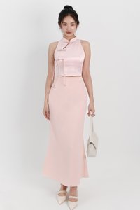 Cece Cheongsam Top in Pastel Pink Cece Cheongsam Top in Pastel Pink