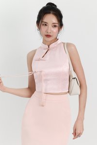 Cece Cheongsam Top in Pastel Pink Cece Cheongsam Top in Pastel Pink