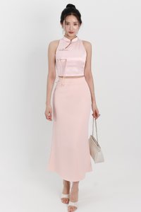 Mindie Mermaid Skirt in Light Pink ( Petite Length )