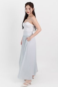 Maddey Maxi Flare Skirt in Light Ice Blue ( Regular Length ) Maddey Maxi Flare Skirt in Light Ice Blue ( Regular Length )
