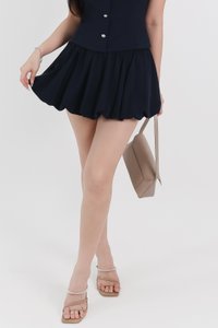 Clarie Co-ord Bubble Skorts V1 in Midnight