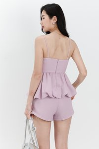 Tessia Tweed Co-ord Shorts in Lilac