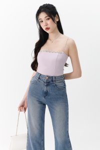 Lydia Lace Camisole Top in Lilac Lydia Lace Camisole Top in Lilac