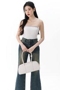 Lydia Lace Camisole Top in White Lydia Lace Camisole Top in White