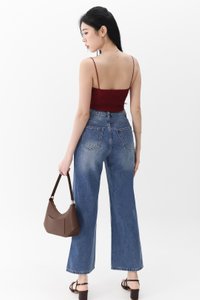 Lydia Lace Camisole Top in Dark Red Lydia Lace Camisole Top in Dark Red