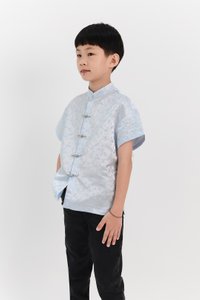 Boy Oriental Shirt in Light Blue Boy Oriental Shirt in Light Blue