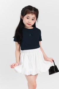 Baby Girl Bubble Skorts in White