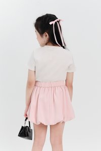 Baby Girl Bubble Skorts in Pastel Pink