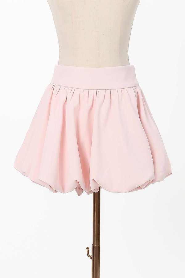 Clarie Co-ord Bubble Skorts in Pastel Pink