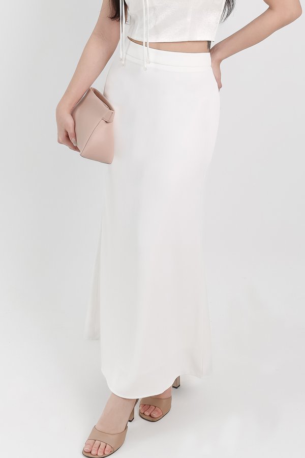 Mindie Mermaid Skirt in White ( Regular Length )