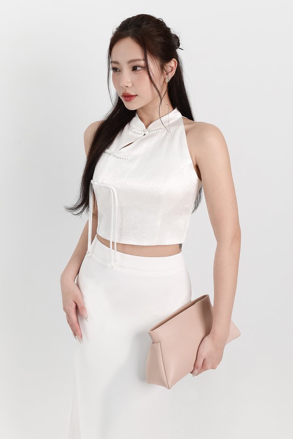 DEFECT | Cece Cheongsam Top in White in S