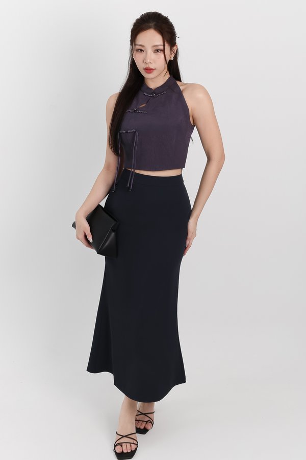 Mindie Mermaid Skirt in Midnight ( Petite Length )