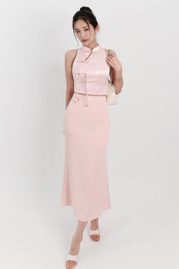 Mindie Mermaid Skirt in Light Pink ( Petite Length )