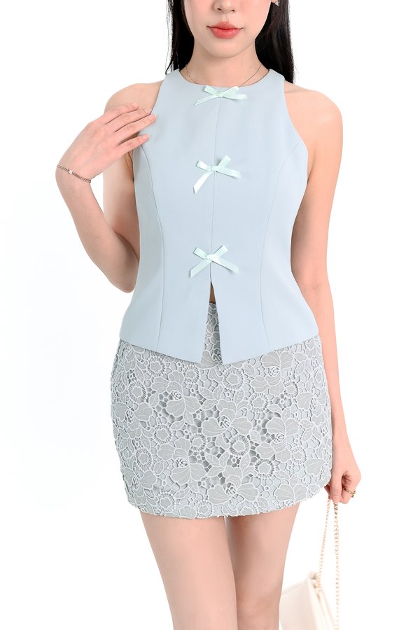 Cadence Co-ord Top in Seafoam Jade