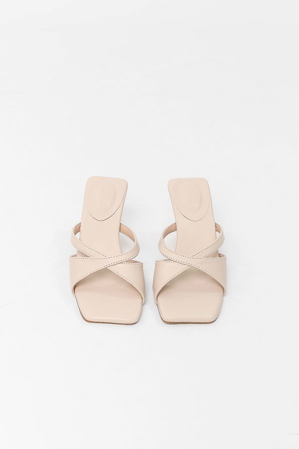 PREORDER | Saydie Slip On Heels in Nude