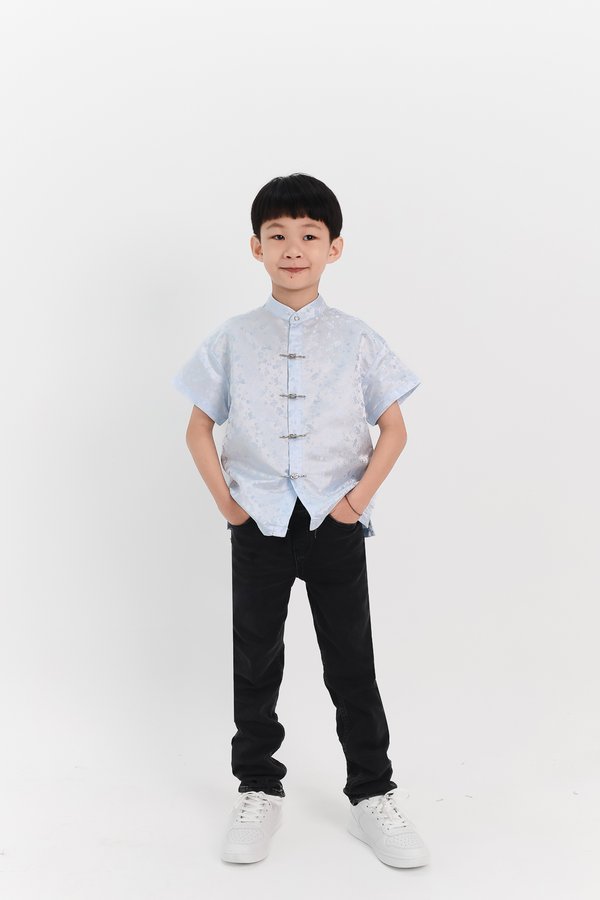 Boy Oriental Shirt in Light Blue