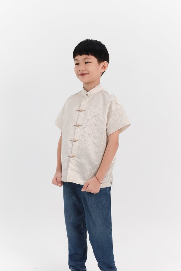 Boy Oriental Shirt in Champagne