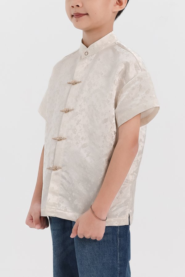 Boy Oriental Shirt in Champagne