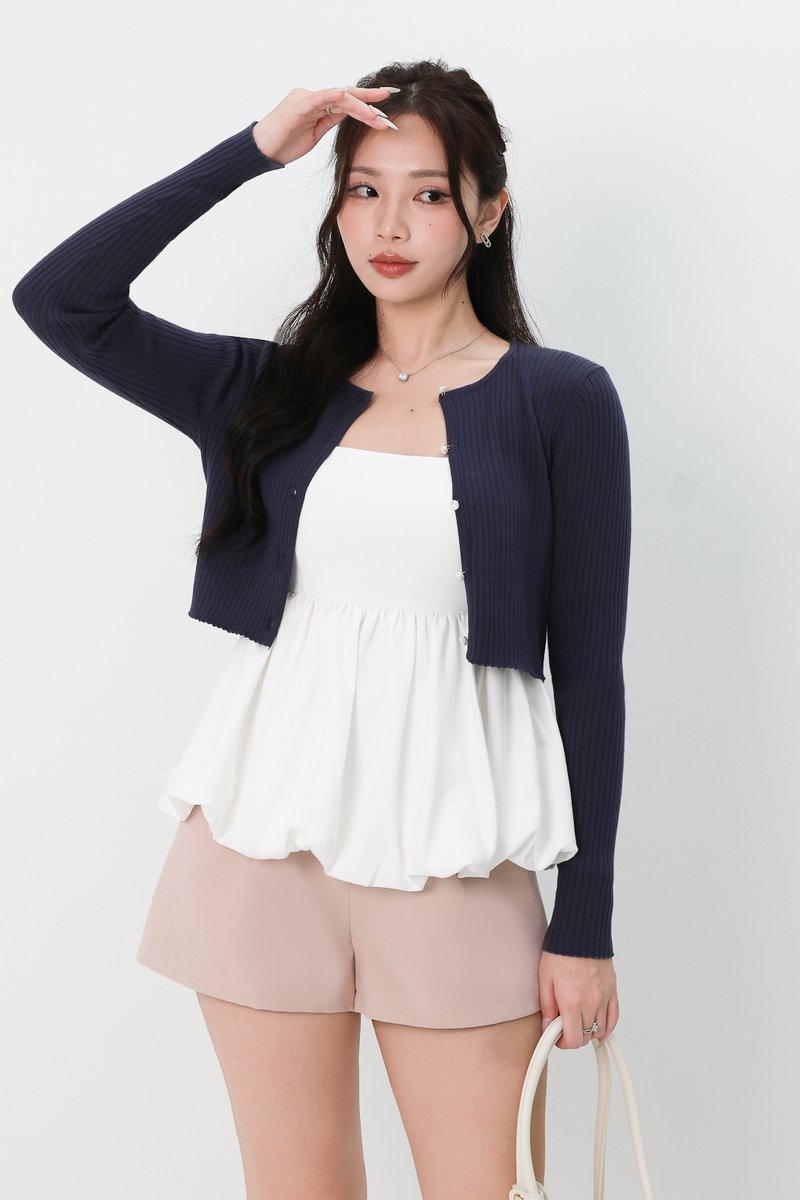 Kylie Knit Cardigan in Steel Blue Kylie Knit Cardigan in Steel Blue