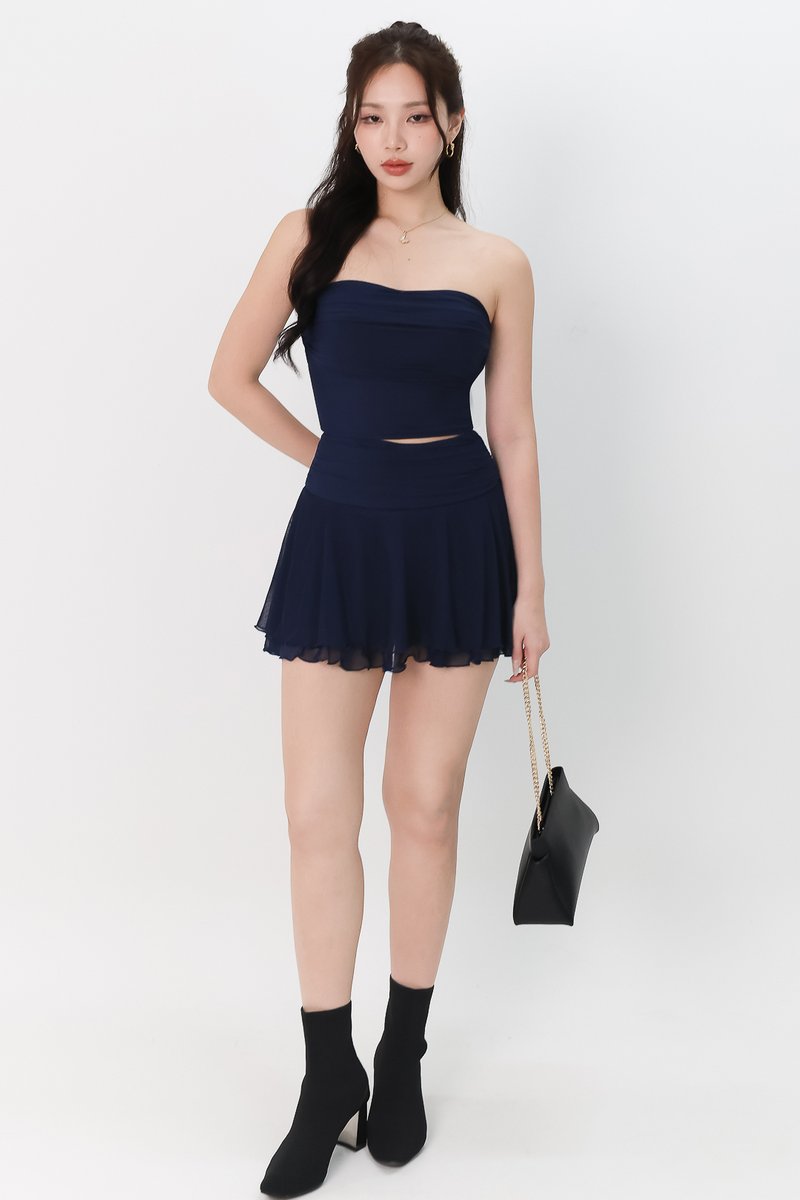 Marley Mesh Co-ord Set in Midnight V1