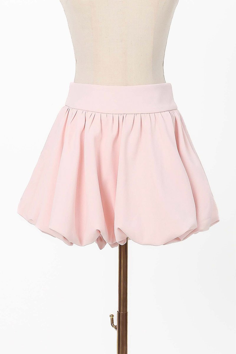 RESTOCKS | Clarie Co-ord Bubble Skorts V2 in Pastel Pink