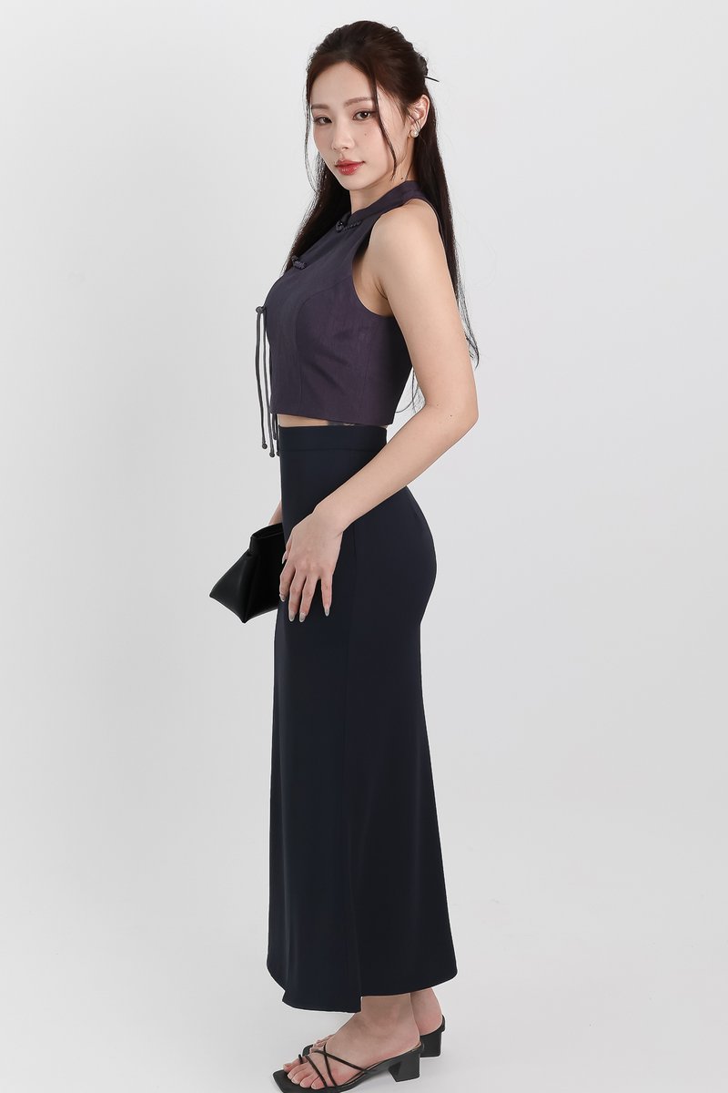Mindie Mermaid Skirt in Midnight ( Petite Length ) Mindie Mermaid Skirt in Midnight ( Petite Length )