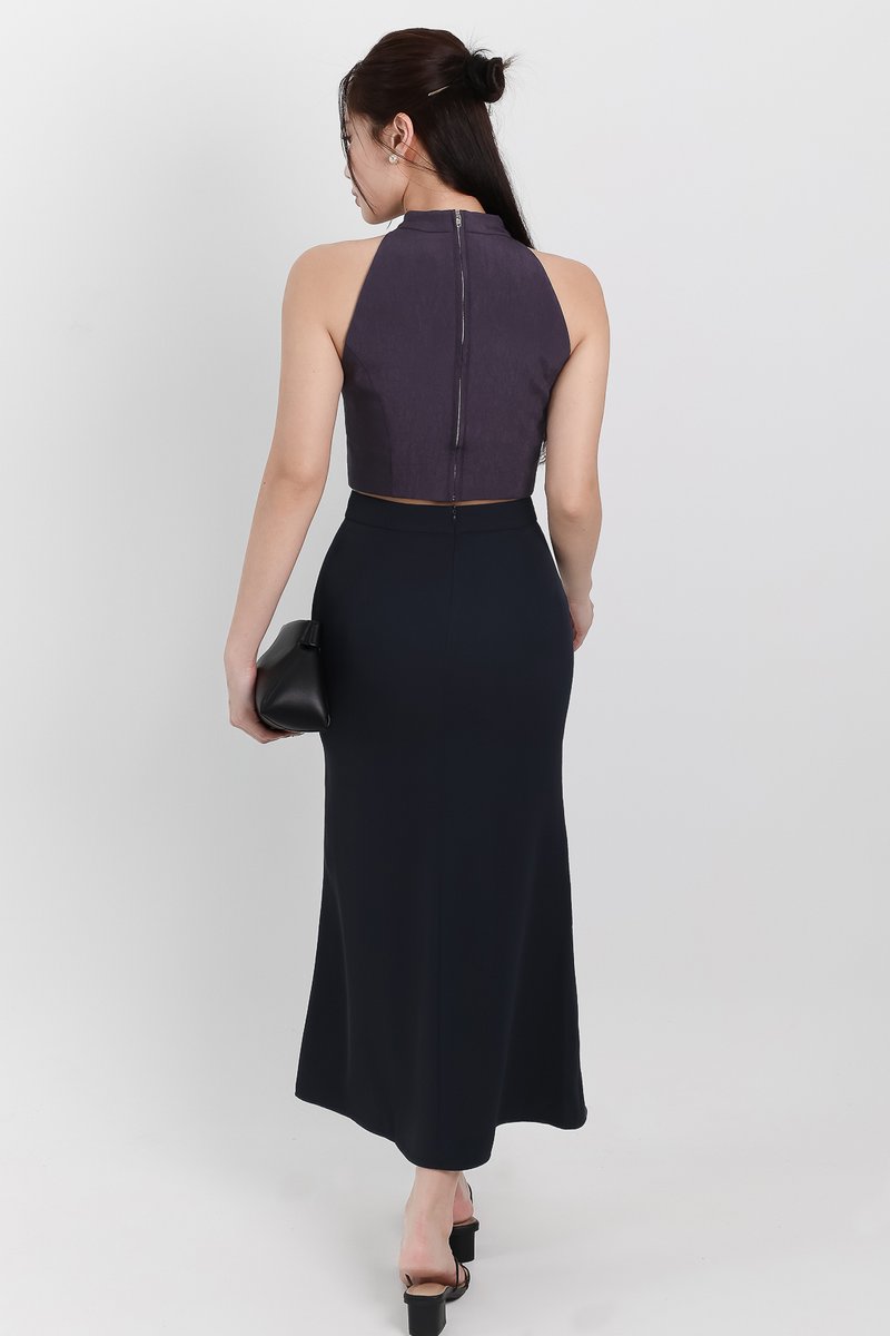 Mindie Mermaid Skirt in Midnight ( Petite Length ) Mindie Mermaid Skirt in Midnight ( Petite Length )