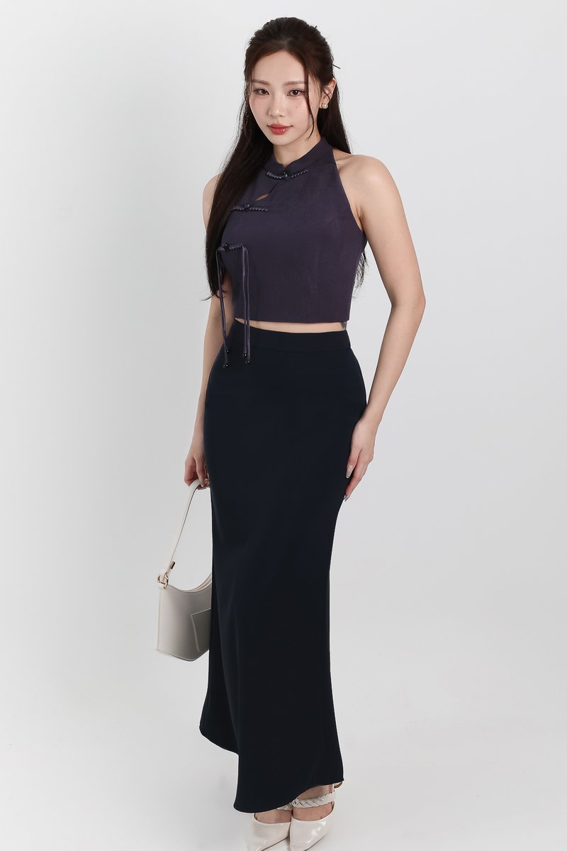 Cece Cheongsam Top in Moonstone Cece Cheongsam Top in Moonstone