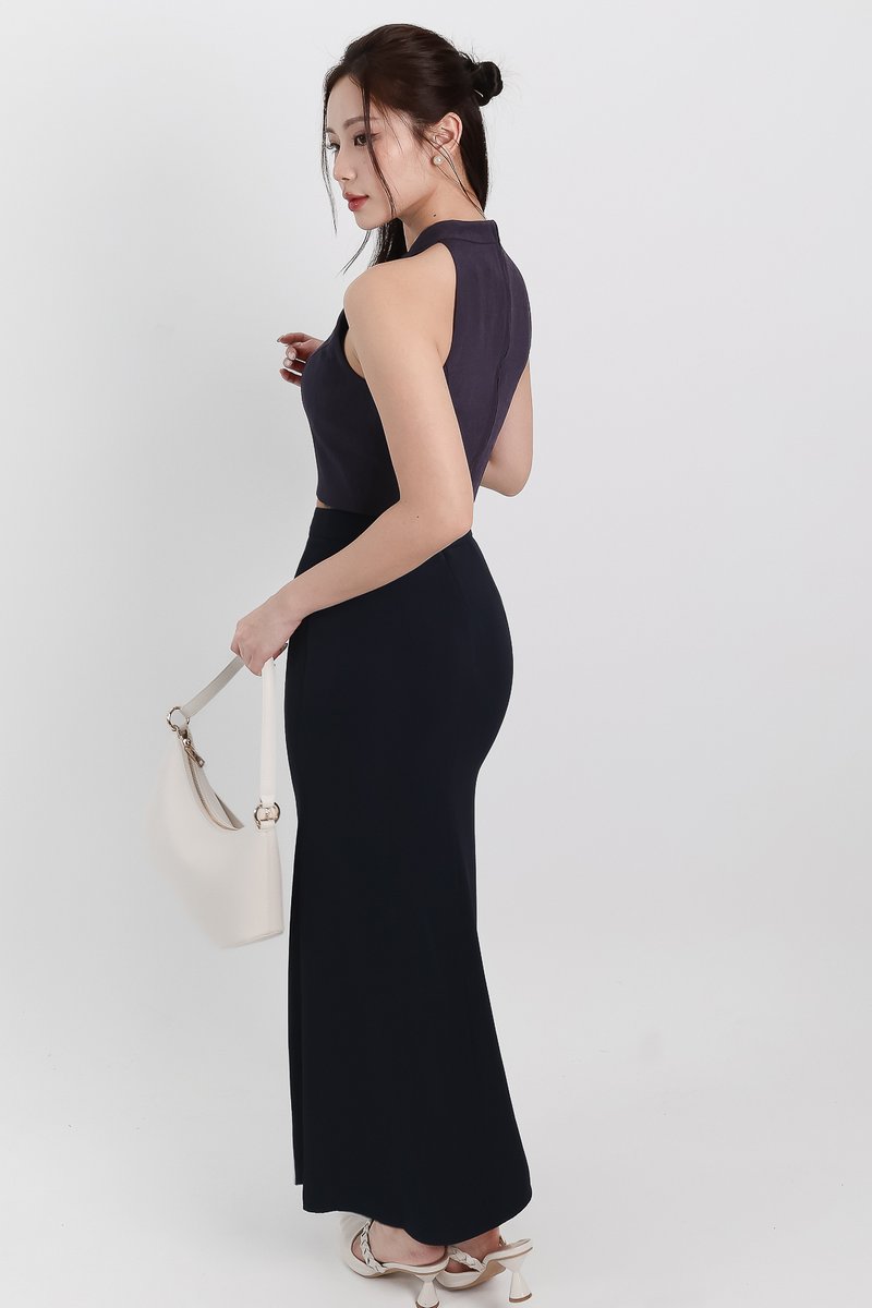 DEFECT | Mindie Mermaid Skirt in Midnight ( Regular Length ) in XXS