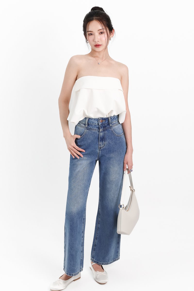 Dahlia Denim Jeans in Mid Wash ( Regular Length ) Dahlia Denim Jeans in Mid Wash ( Regular Length )