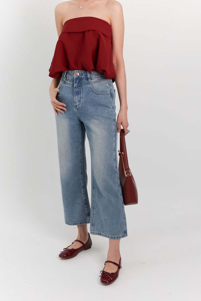 Dahlia Denim Jeans in Light Wash ( Petite Length )