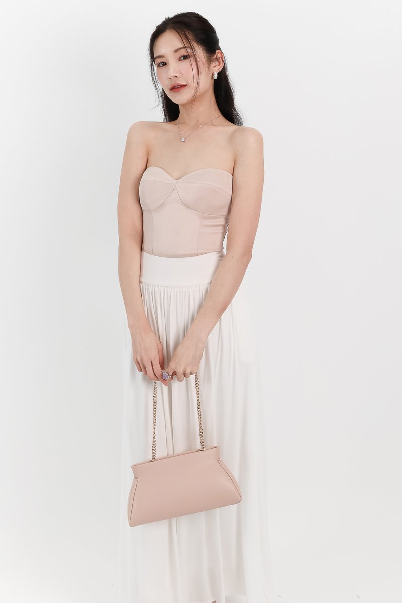 Stella Sweetheart Tube Top in Champagne Blush