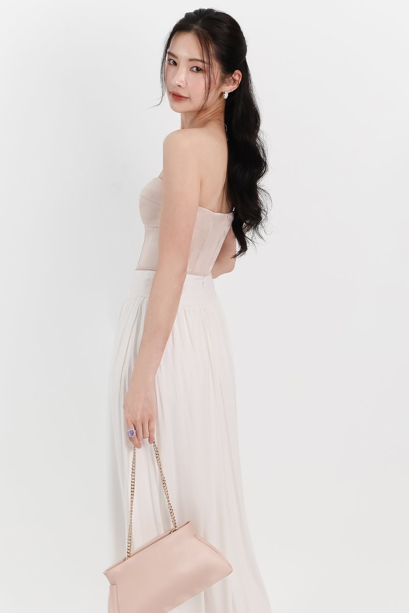 Stella Sweetheart Tube Top in Champagne Blush
