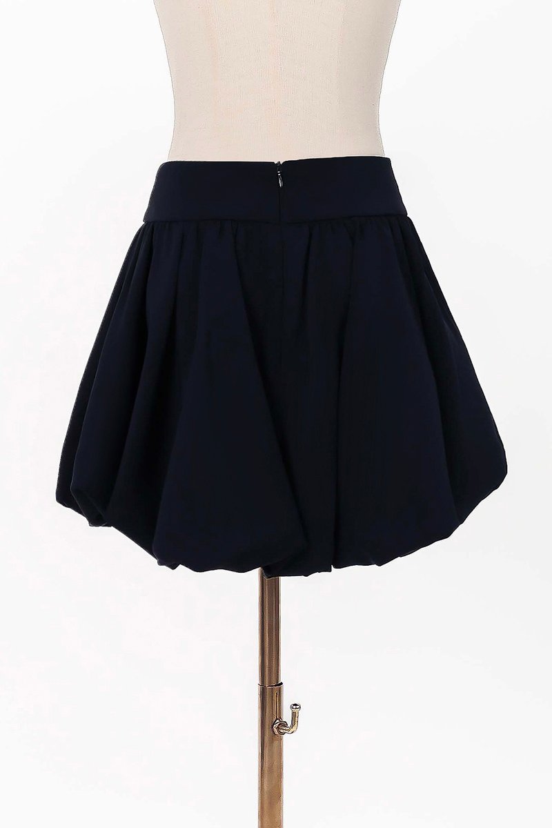 Clarie Co-ord Bubble Skorts V1 in Midnight