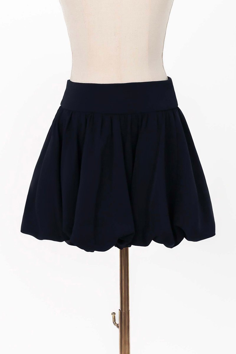 Clarie Co-ord Bubble Skorts V1 in Midnight