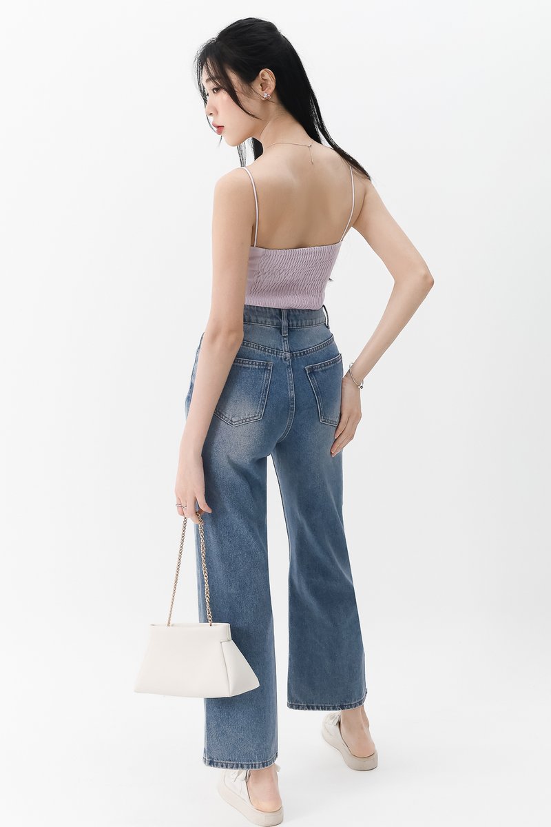 Lydia Lace Camisole Top in Lilac