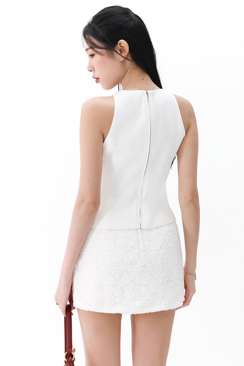 Cadence Co-ord Top in White