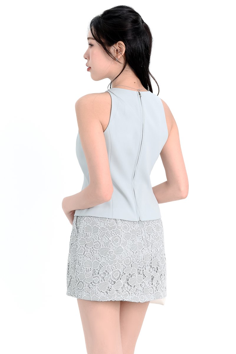 Cadence Co-ord Top in Seafoam Jade