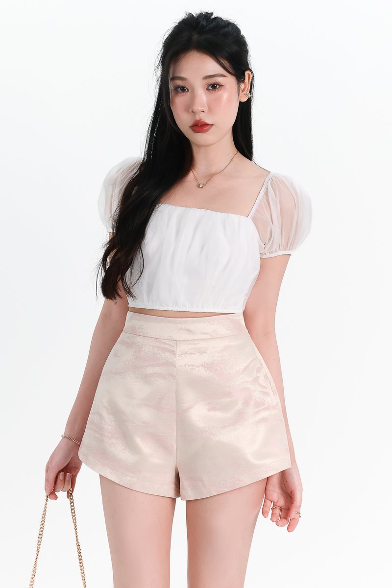 Medley Mesh Top V2 in White Medley Mesh Top V2 in White