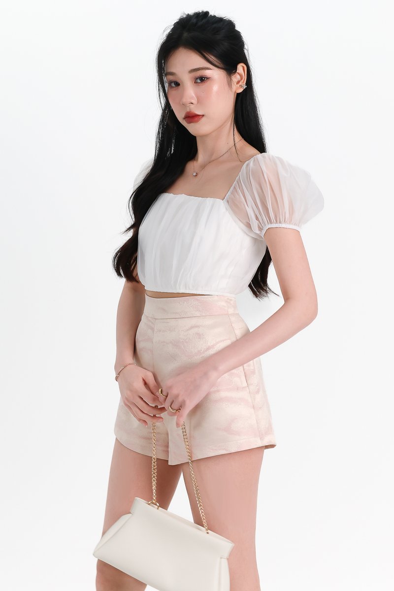 DEFECT | Medley Mesh Top V2 in White in M