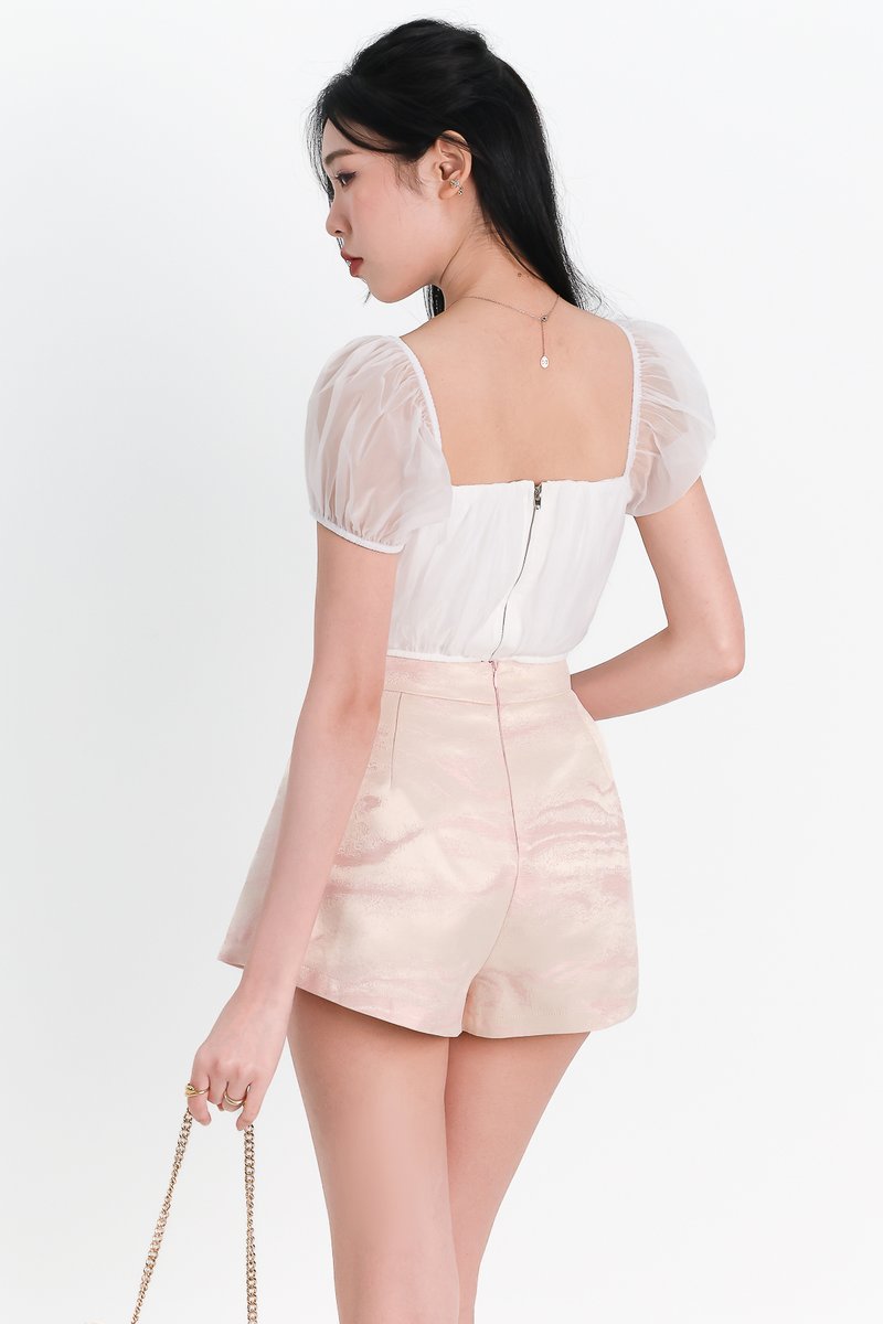 DEFECT | Medley Mesh Top V2 in White in M