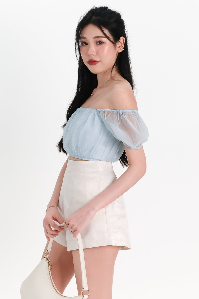 Medley Mesh Top V2 in Blue Medley Mesh Top V2 in Blue