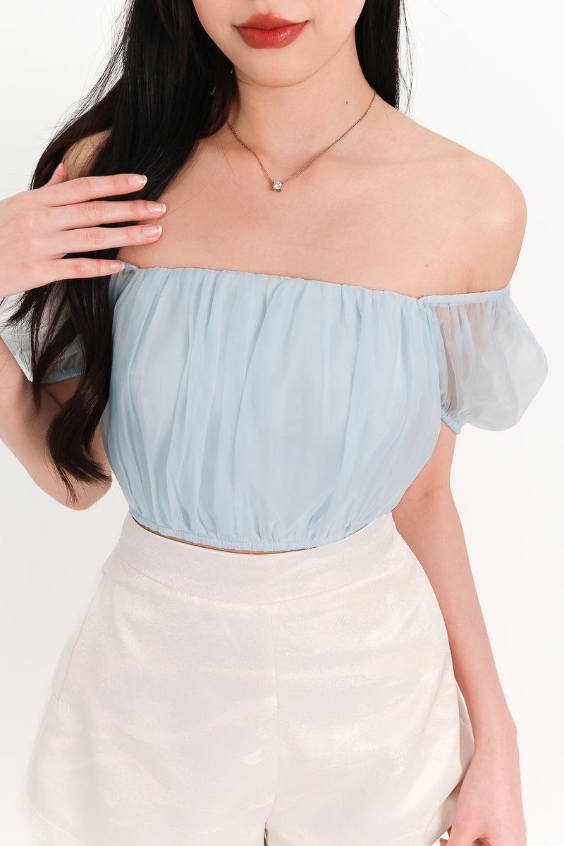 Medley Mesh Top V2 in Blue Medley Mesh Top V2 in Blue