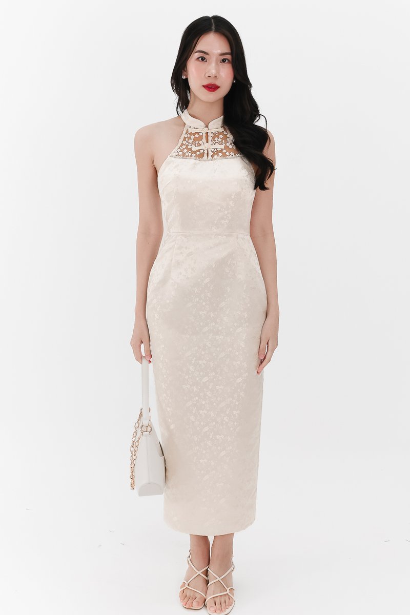 Cherise Cheongsam in Champagne Cherise Cheongsam in Champagne