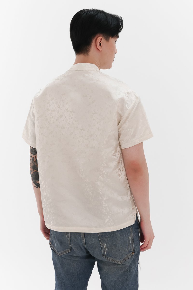 Men Oriental Shirt in Champagne