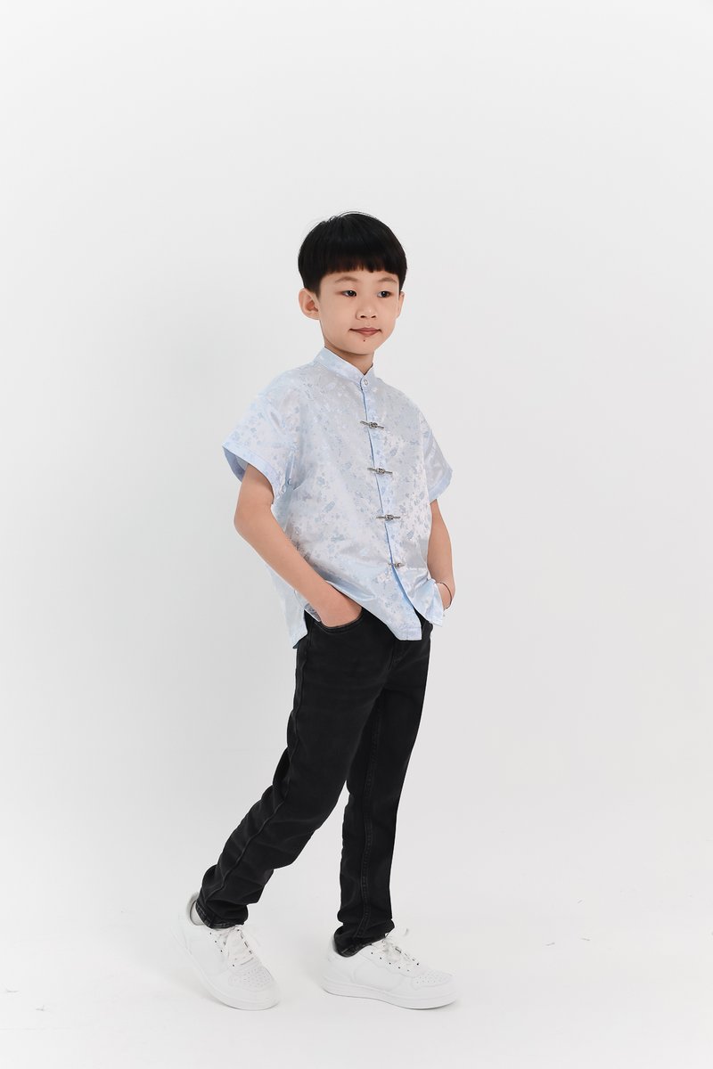 Boy Oriental Shirt in Light Blue Boy Oriental Shirt in Light Blue