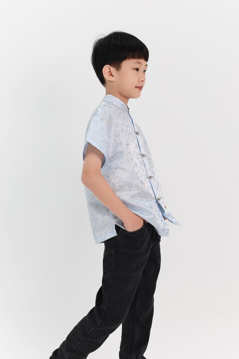 Boy Oriental Shirt in Light Blue Boy Oriental Shirt in Light Blue